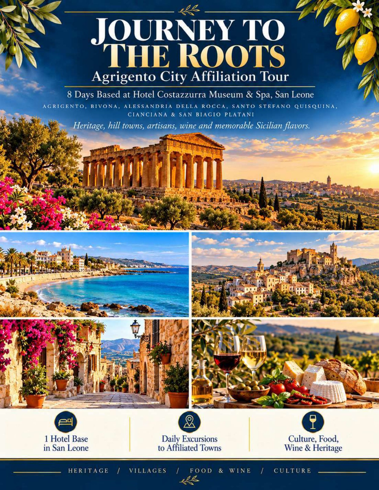 Journey to the Roots - full brochure cover, as provided by Piazze d’Italia